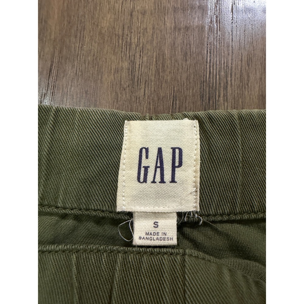 Gap Womens Olive Green Lyocell Utility Drawstring Shorts Size S Four Pocket - Picture 2 of 6